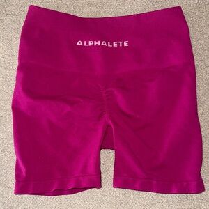 Alphalete Fuchsia Workout Shorts